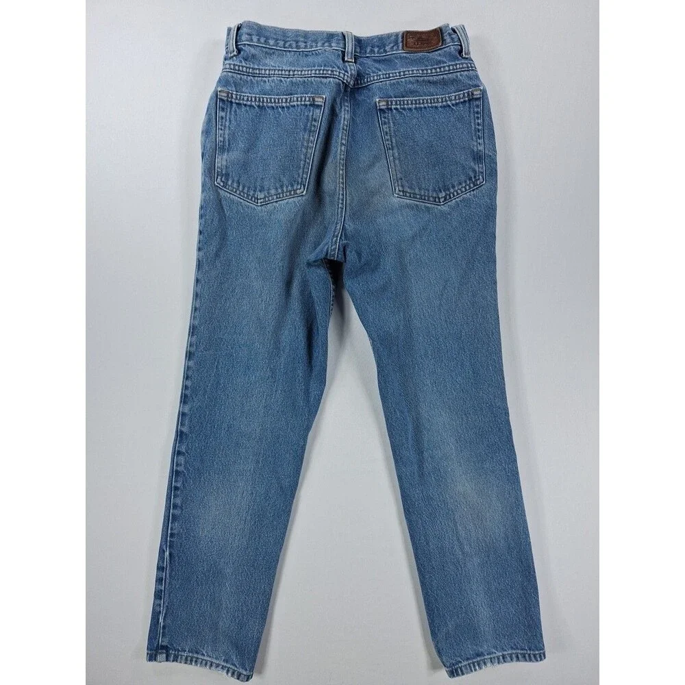 LL Bean Jeans Mens 32x30 Vintage 90s Classic Fit Medium Wash Straight Leg Denim